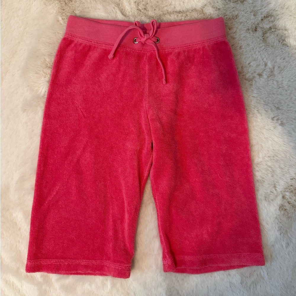 Juicy Couture Kids Vibrant Pink Terry Shorts